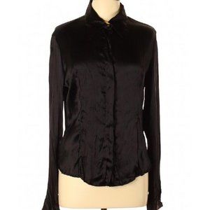 Just Cavalli Size 46 (IT) Long Sleeve 100% Silk